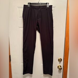 Lululemon ABC slim-fit Warpstreme 5 pocket trousers black 32